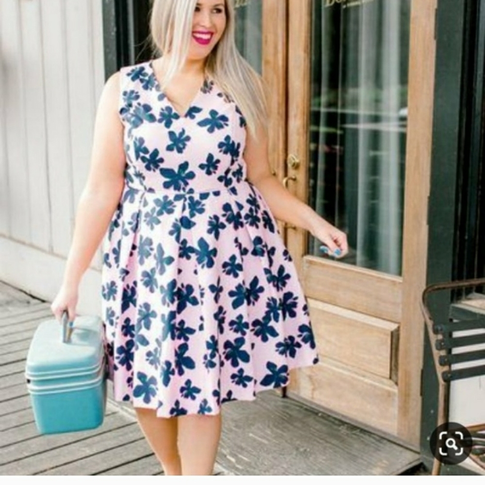 Eloquii pink floral dress NWOT sz 20